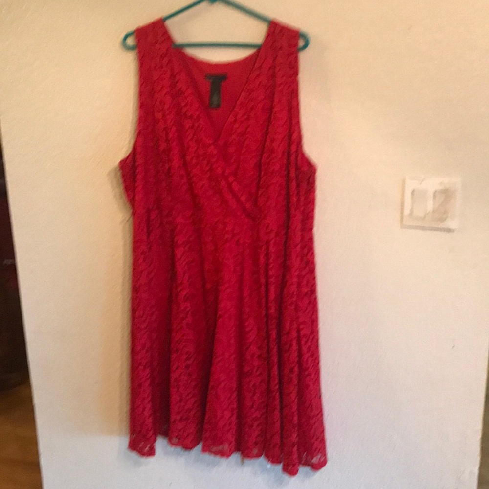 Red lace dress size 24 from lane Bryant